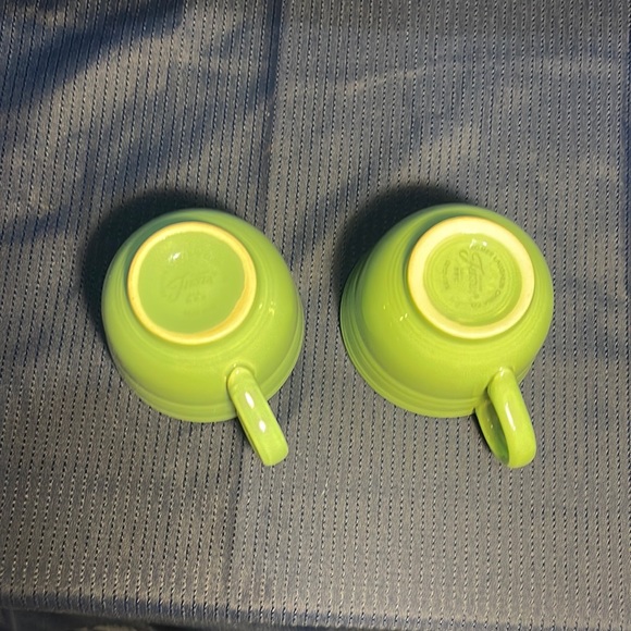 Fiestaware Vintage Retired Sea Foam green one Set of Two Tea Cups/coffee Mugs - Picture 4 of 7